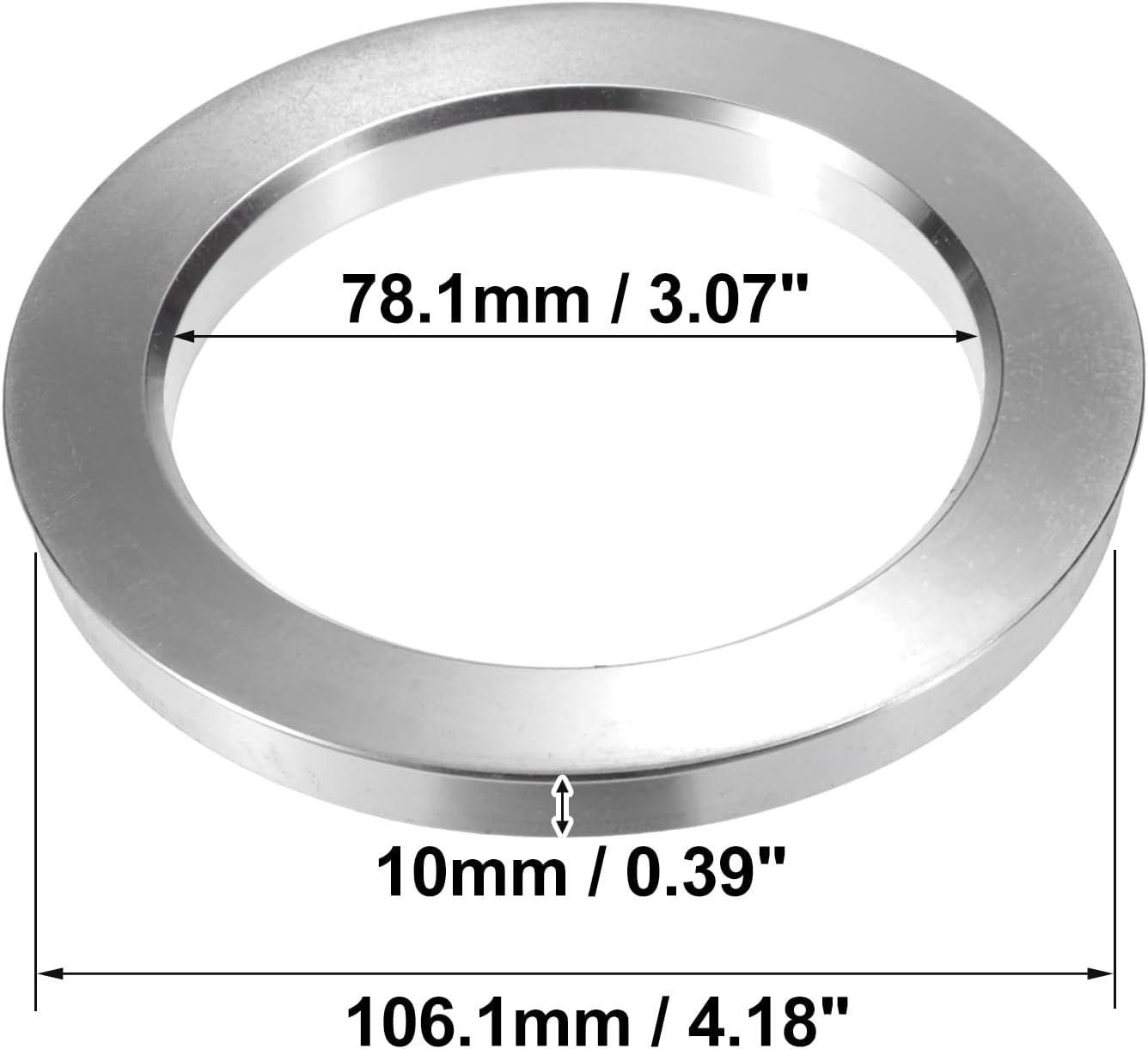 4pcs OD 106.1mm to ID 78.1mm Aluminum Alloy Car Hub Centric Rings Wheel Bore