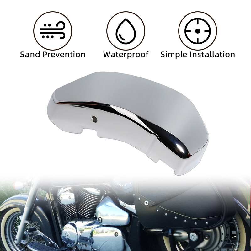Chrome Side Battery Fairing Cover For Suzuki Boulevard C50 C50T VL800 2001-2007