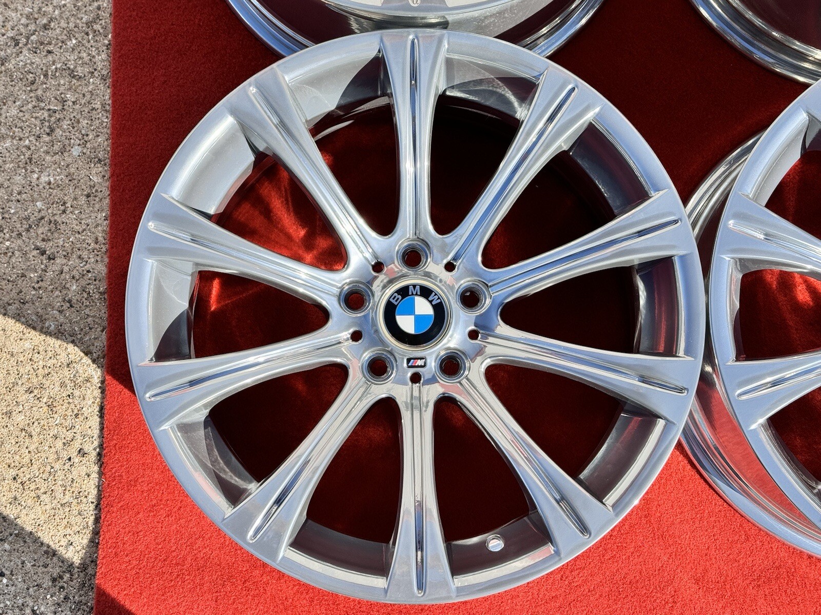 4x CHROME 19″ BMW M5 M6 E60 STYLE 166 OEM BBS WHEELS RIMS 525i 545i 550i 59545
