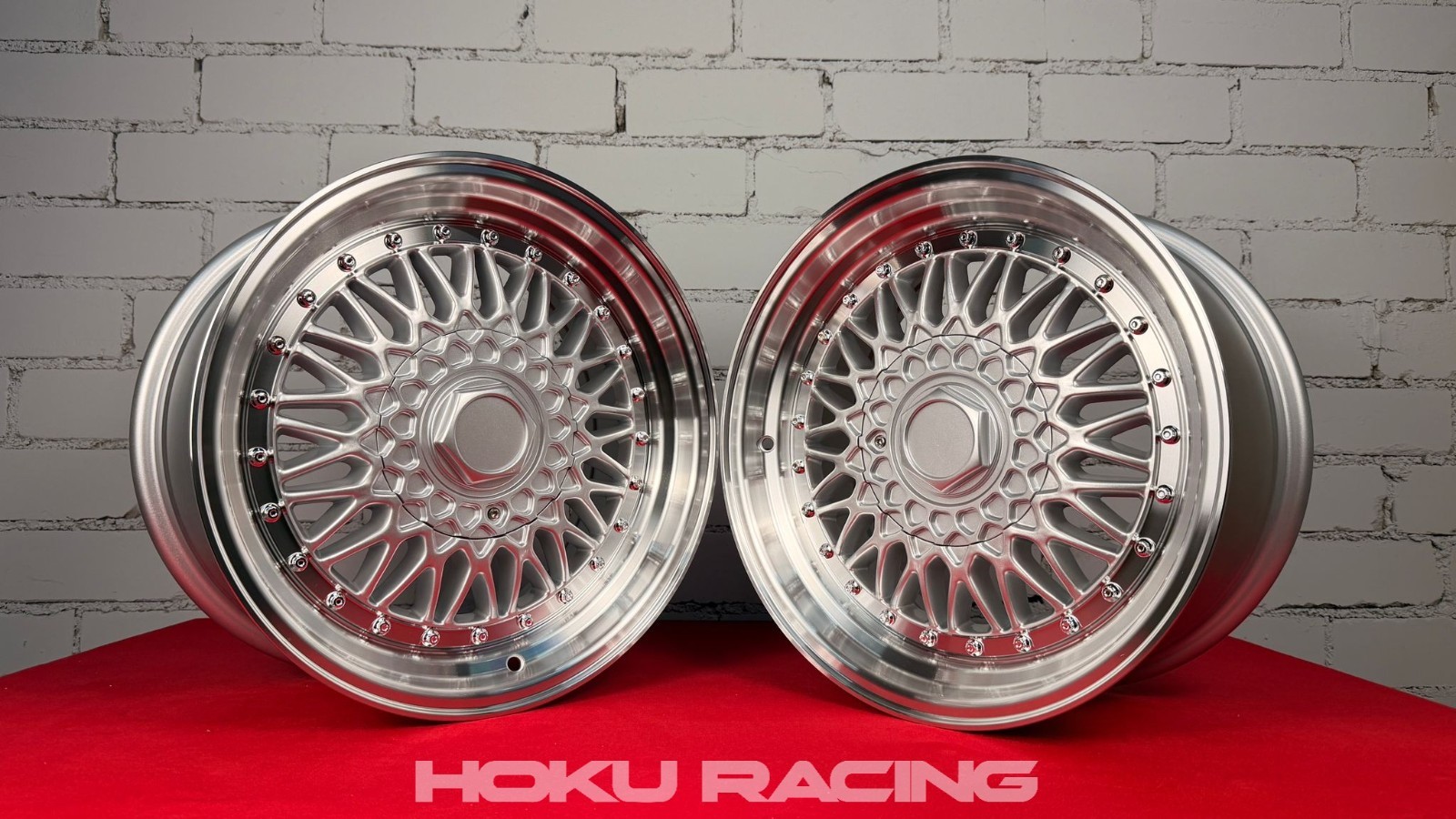 4X 16 inch BBS RS style 5X120 7.5J ET25 wheels deep dish fit for BMW E36 E46 E90