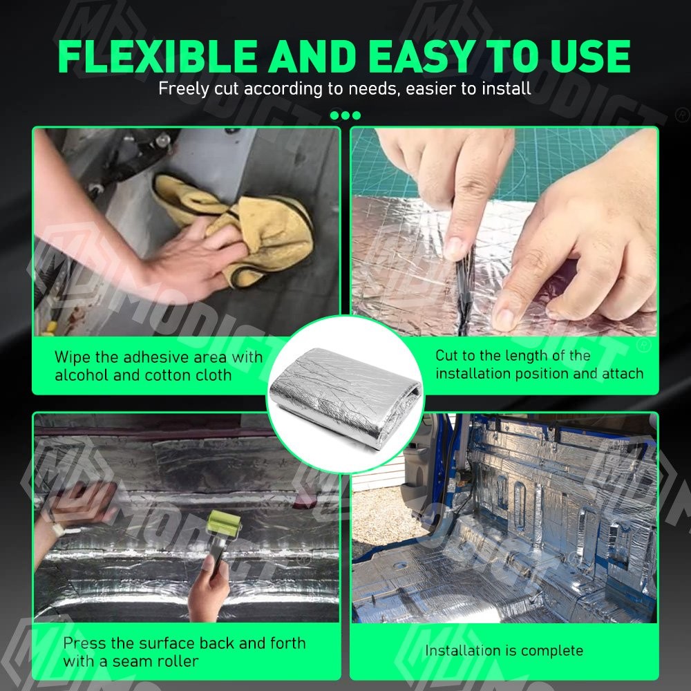Car Auto Noise Deadening Heat Shield Insulation Sound Deadener Mat Dampening