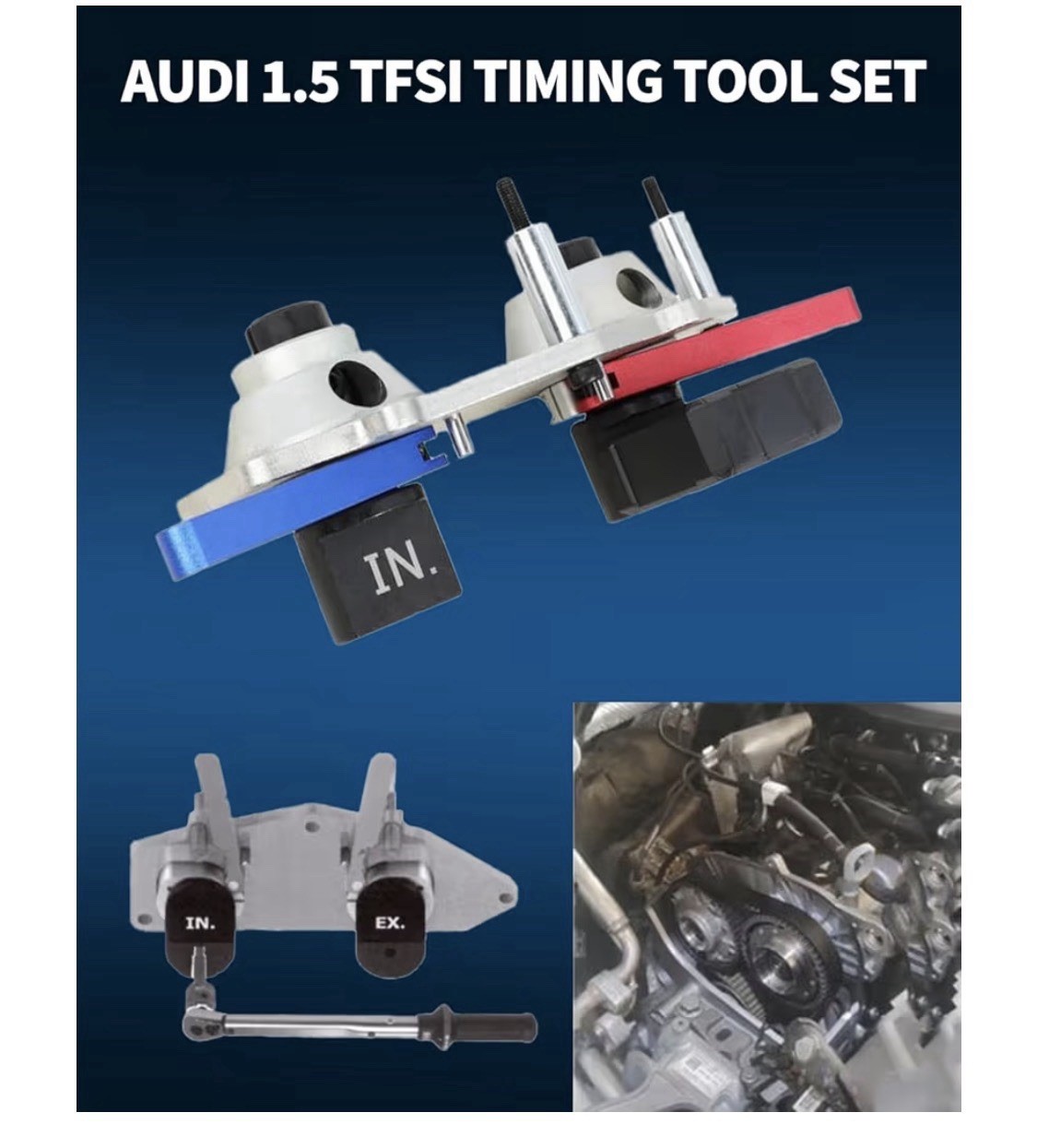 Dptool Engine Timing Tool Kit for Volkswagen Audi Skoda 1.5L TSI VAS 611 007
