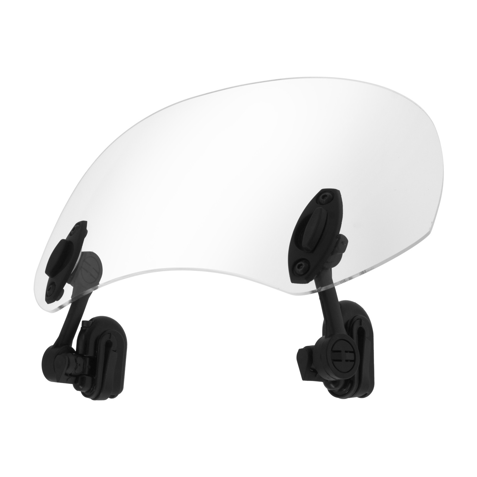 Clear Adjustable Clip-On 28mm Windshield Extension Spoiler Windscreen Deflector