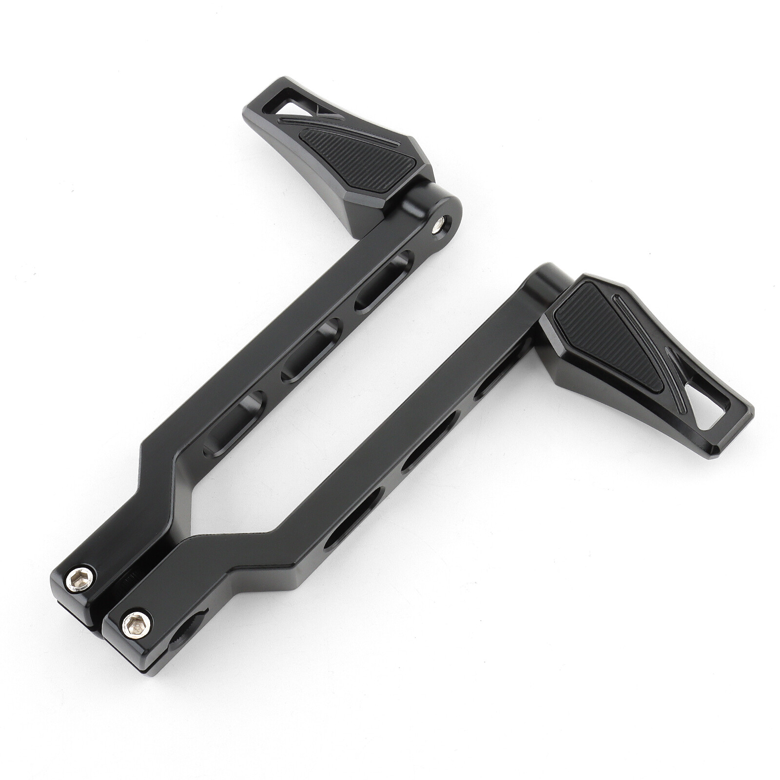 For Harley Touring Road Glide Floorboards Touring Street Glide Black Footboards