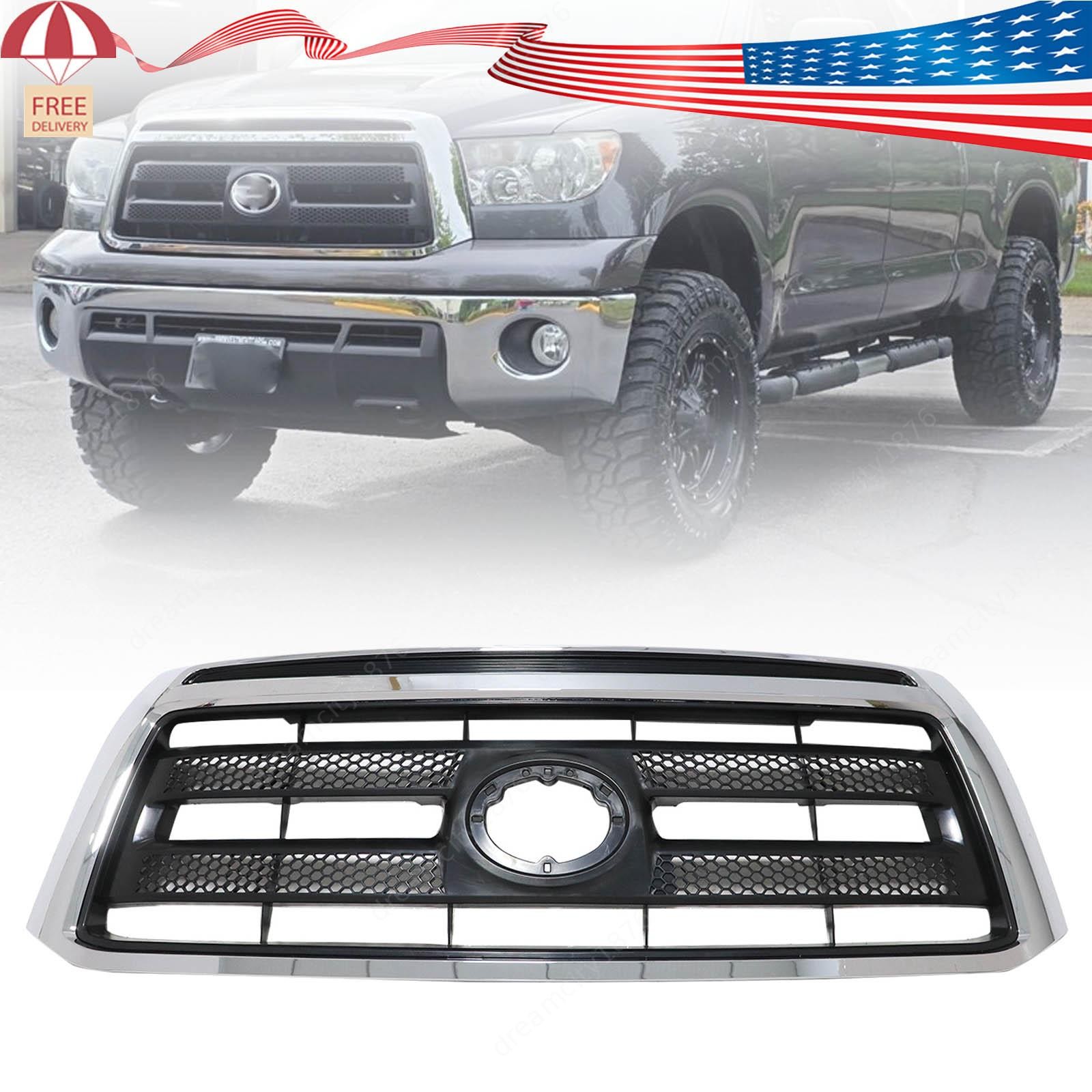 New For Toyota Tundra 2010-2013 TO1200337 Front Upper Grille Black w/Chrome Trim