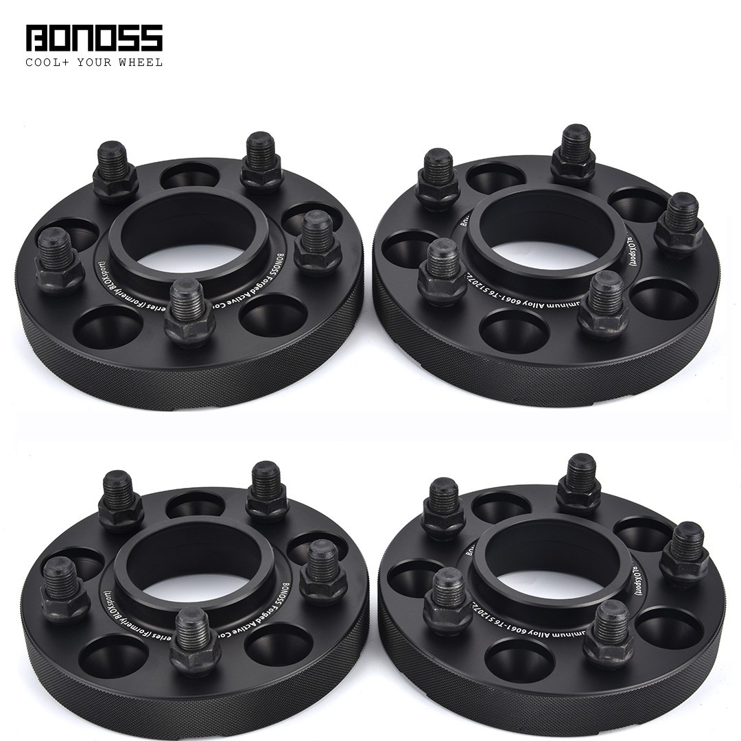 BONOSS (4) 2x15mm+2x20mm for Tesla Model S, X Wheel Spacers 5×120 CB64.1 M14x1.5