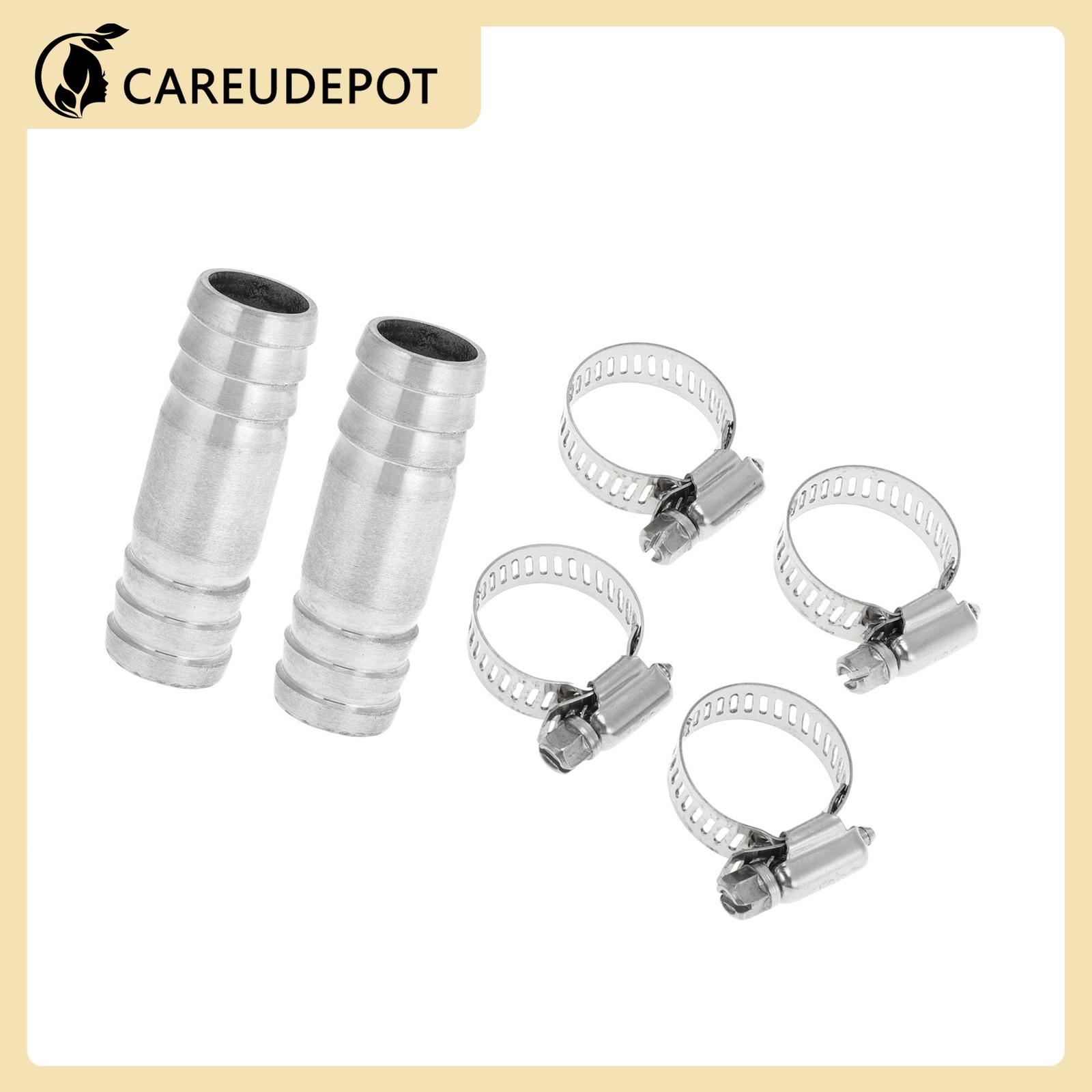 1 Set Stainless Steel Hose Barb Fittings 11/16″ Hose Barb Connector length 2.2″