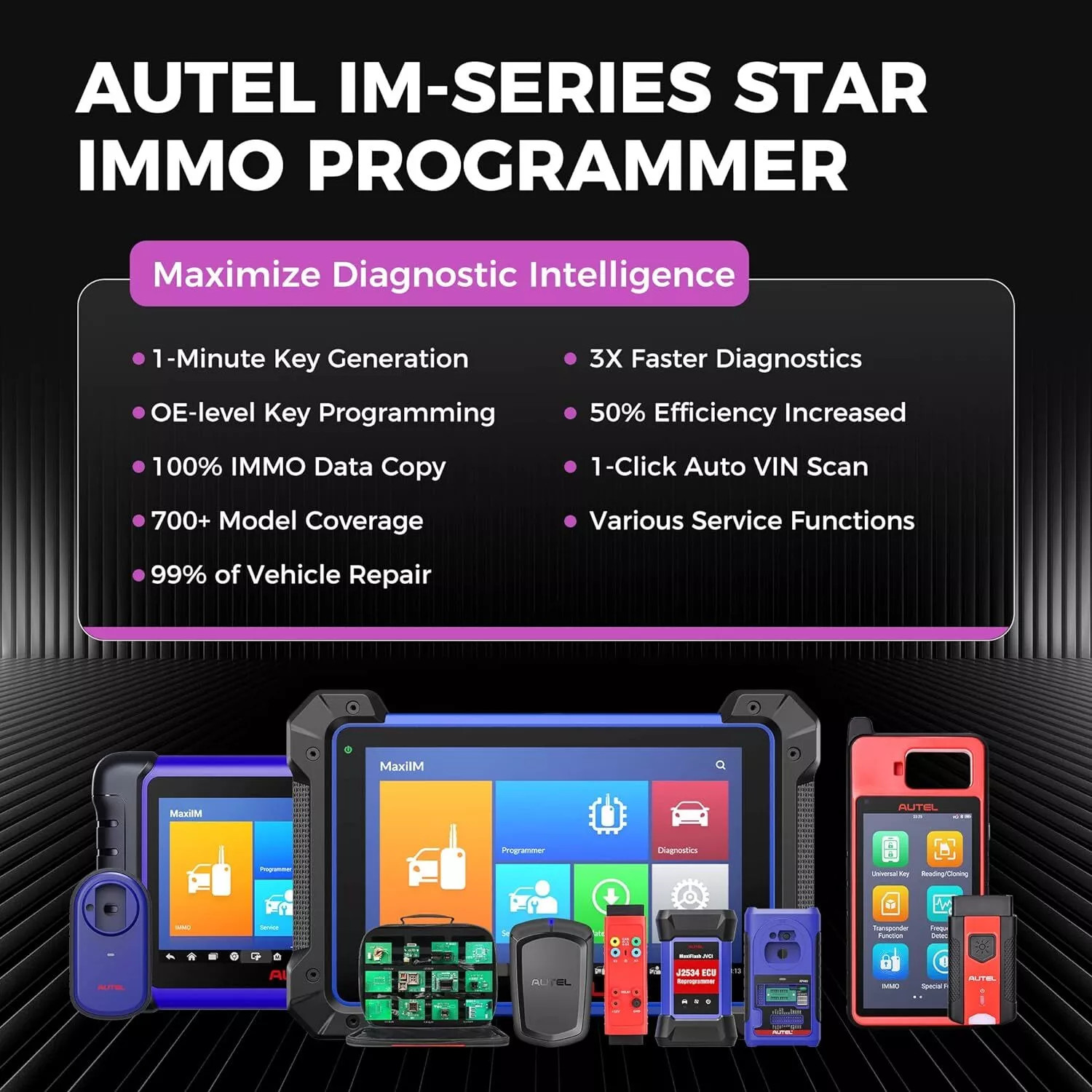 2025 Autel MaxiIM IM608 PRO II Kits IMMO Key Programming Diagnostic Scanner Tool
