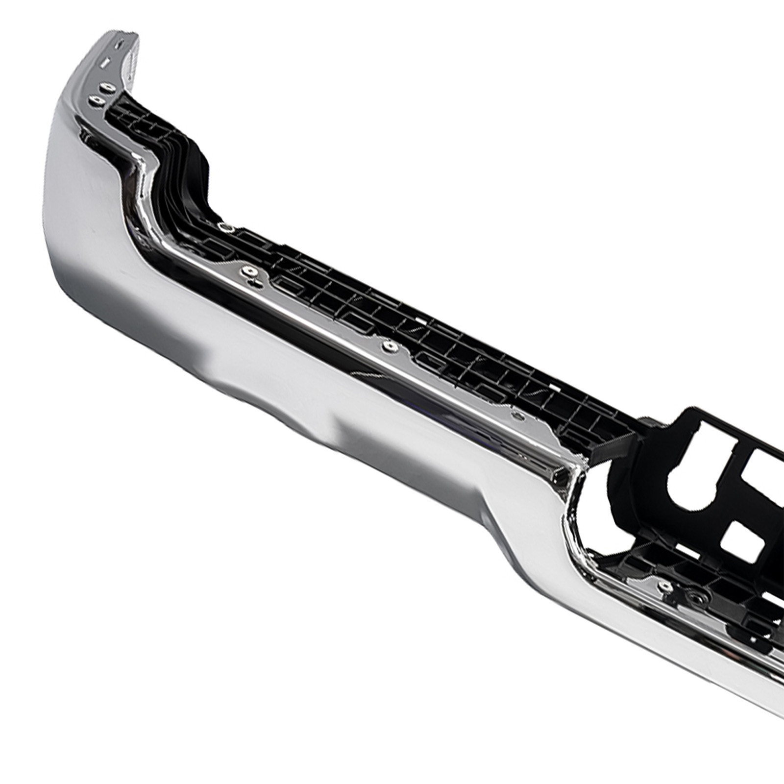 Chrome Steel Rear Bumper Face Bar w/ Dual Exhaust Fit for Ram 1500 2019-2024