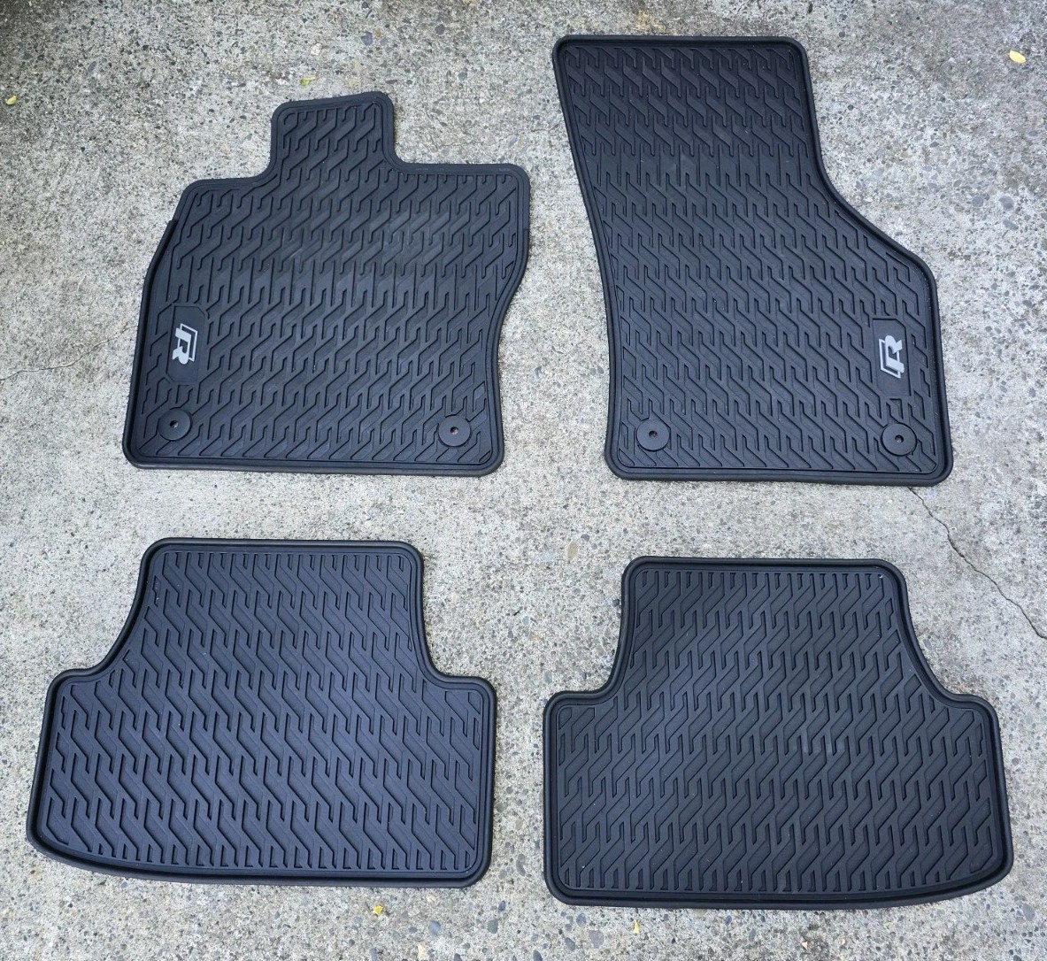 2015-2019 VW Volkswagen Golf R Monster Rubber All Weather Front Rear Floor Mats