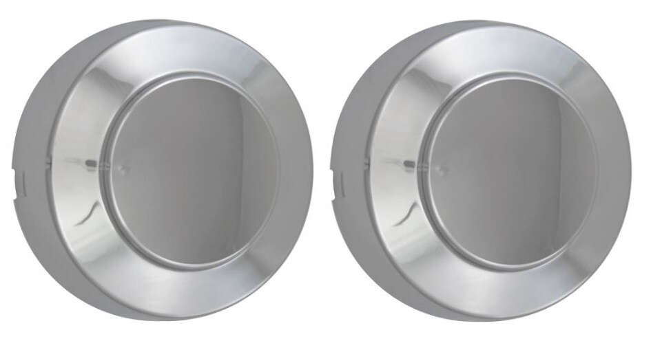 1999-2004 FORD F350 F-350 1-ton Dually FRONT PAIR Wheel Center Hub Cap