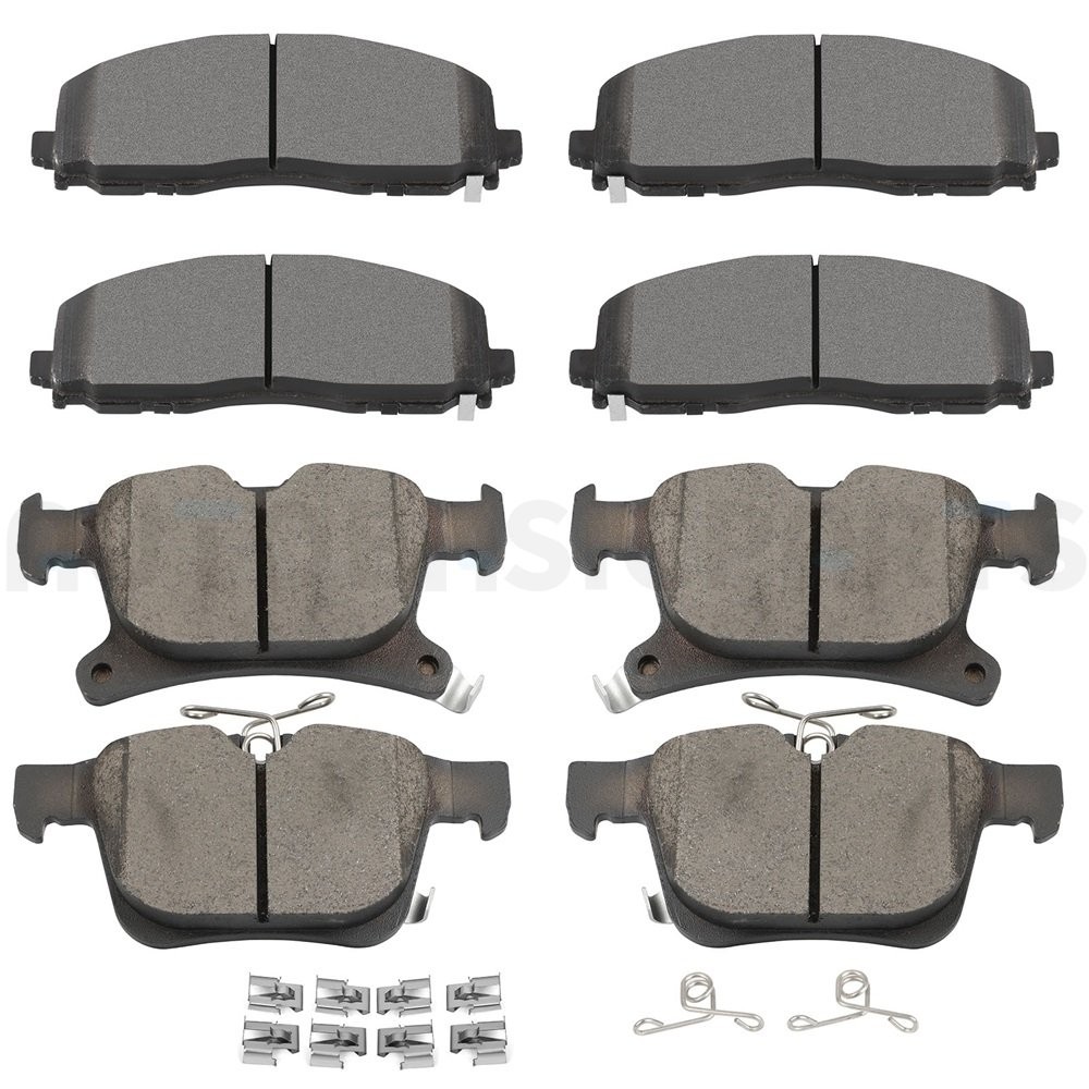For 2021-2023 Chrysler Grand Caravan 8 Pcs Brake Pads Left Right Rear Front