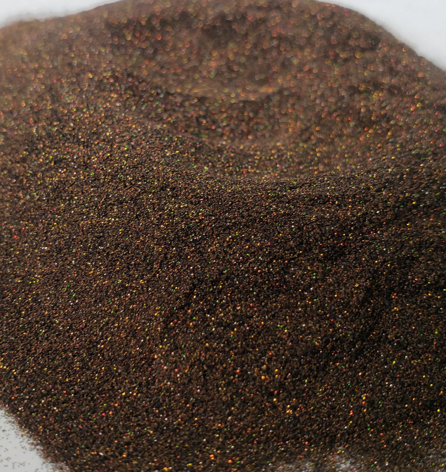 Pecan Brown Holographic Micro Mini .002 Hex Metal Flake Painting Epoxy