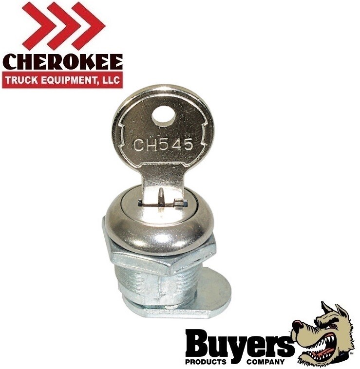 Buyers Products 19CH545 Replacement Lock Cylinder w/ Key for Heavy-Duty &
