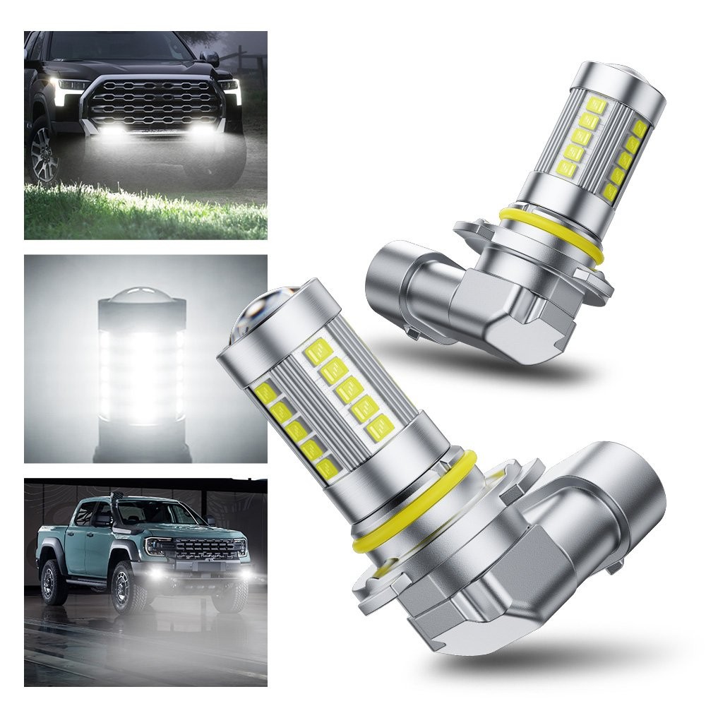 AUXITO 9145 9140 H10 LED Fog Driving Light Bulbs Super White 40000LM 6500K 100W