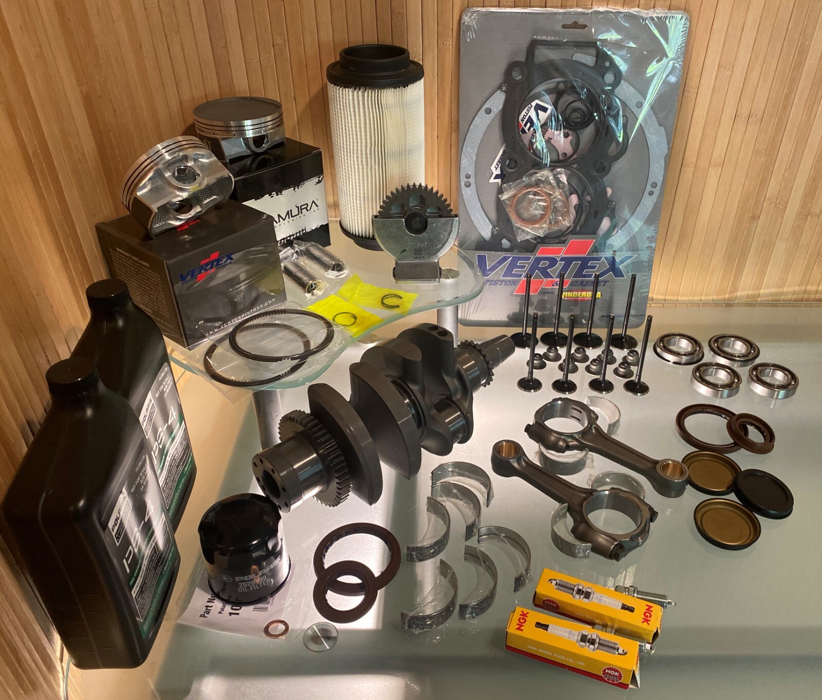 2009-21 POLARIS Sportsman 850 Engine REBUILD KIT / Crank+Piston+OilPump+Gaskets