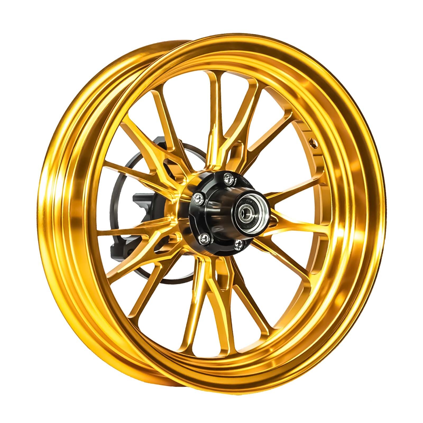 Forged Aluminum Alloy Rims Wheels for Yamaha Zuma 125 2022-2024 – Gold Color