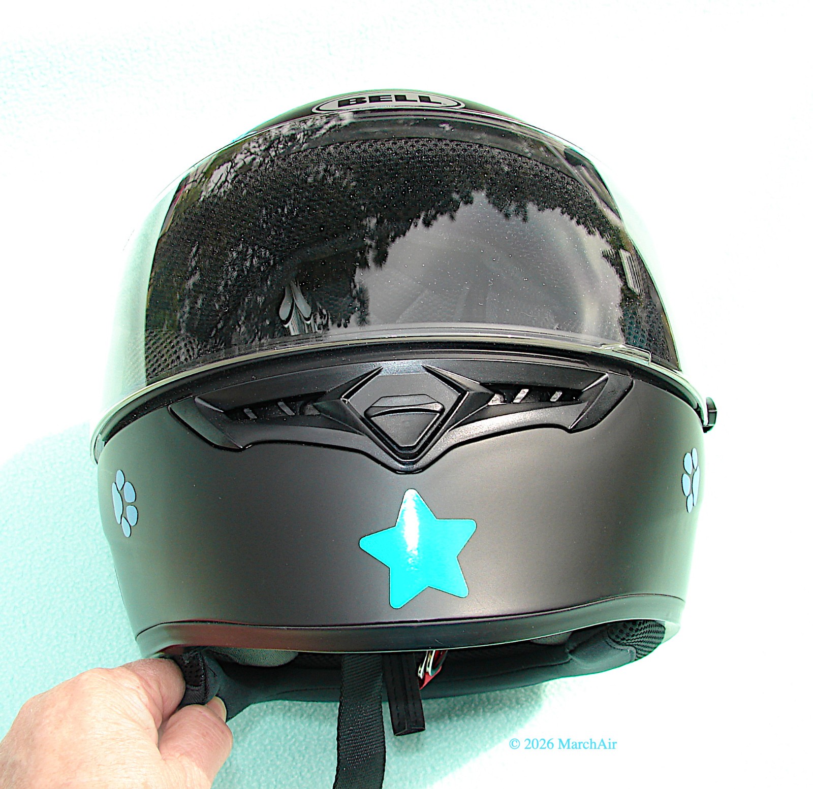 Bell Qualifier DLX Full Face Street Motorcycle Helmet Matte Black Lg DECORATED