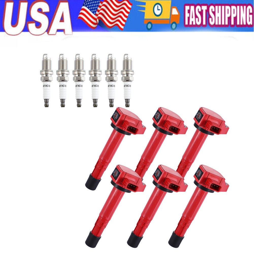 Performance Ignition Coil & Platinum Spark Plug For Honda Accord Odyssey UF242