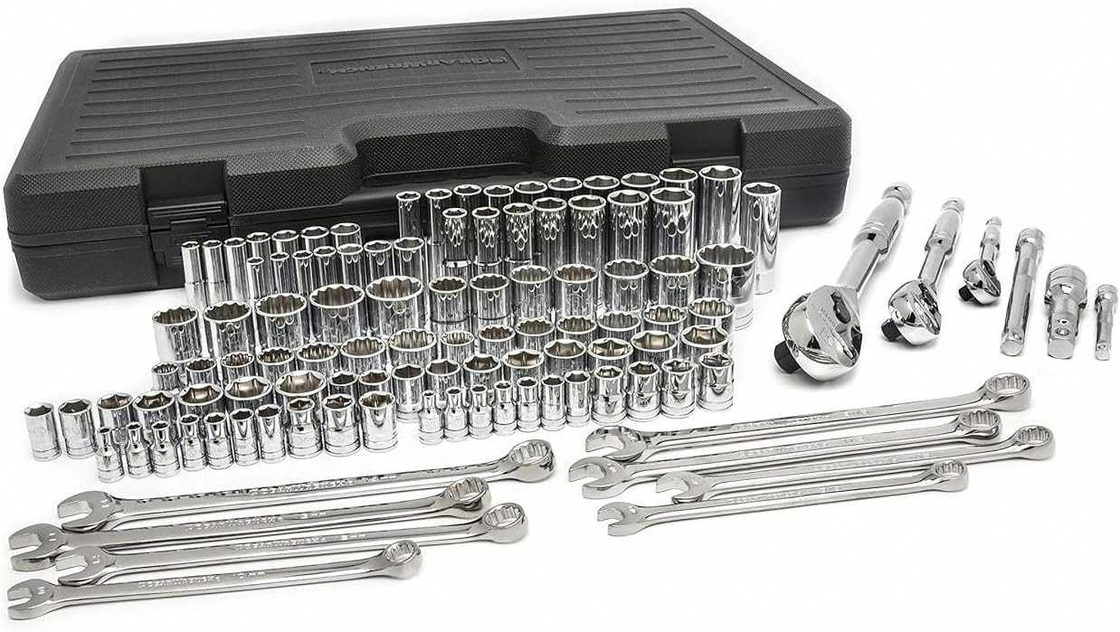 GEARWRENCH 89058 – 110 Pc. 1/4″, 3/8″ & 1/2″ Drive 6 & 12 Pt. Tool Set
