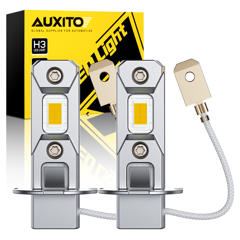 Mini Size H3 LED Fog Light Bulb Conversion Kit Super Bright YELLOW DRL 3000K USA