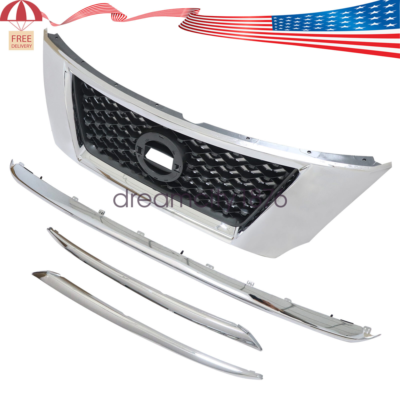 Front Grille Bumper 623103KA0A 620753KA0A Fit For 2013-2016 Nissan Pathfinder