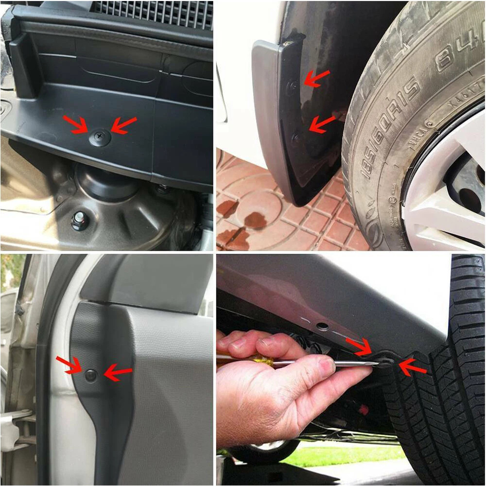 190x Universal Bumper Clip Retainer Auto Car Rivet Fastener Fender Push Pin Trim