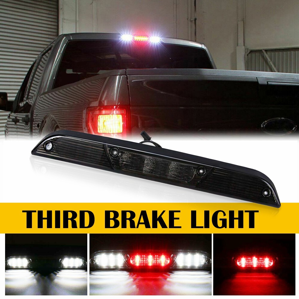 For 2015-2020 Ford F-150 3rd Third Brake Light LED Smoke Rear Reverse Cargo Lamp