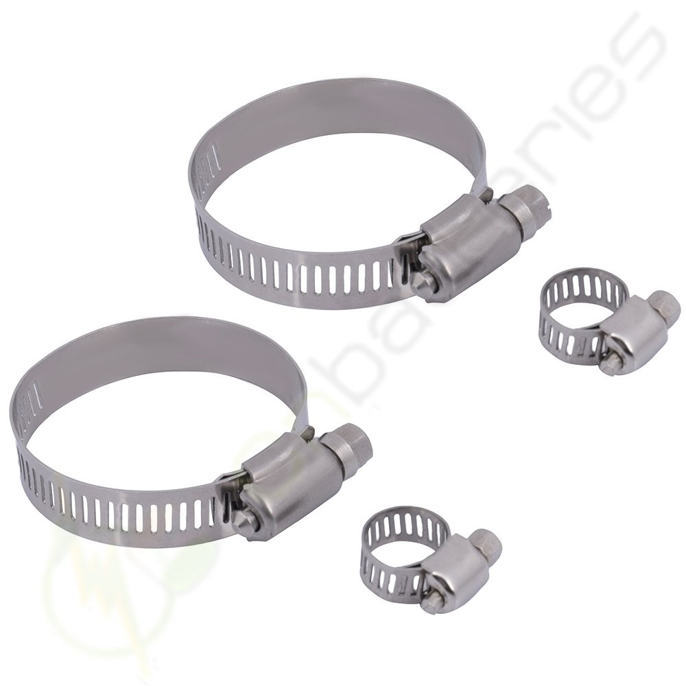 Radiator with 8-10mm 27-51mm Hose Oil Clamps Kits For 2003 Dodge Ram 3500 2479