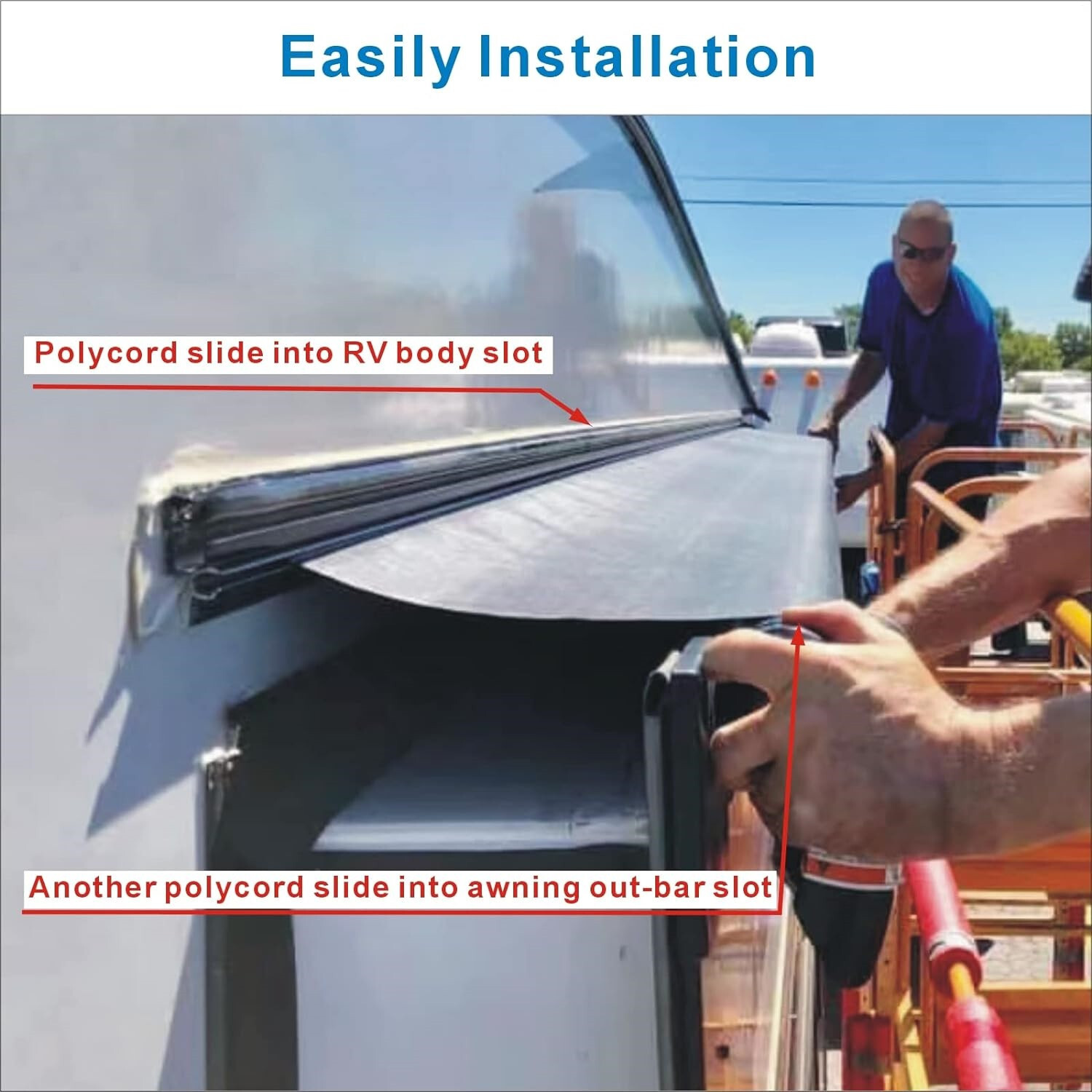 RV Slide out Topper Awning Fabric Cover Replacement for Camper Trailer Motorhome