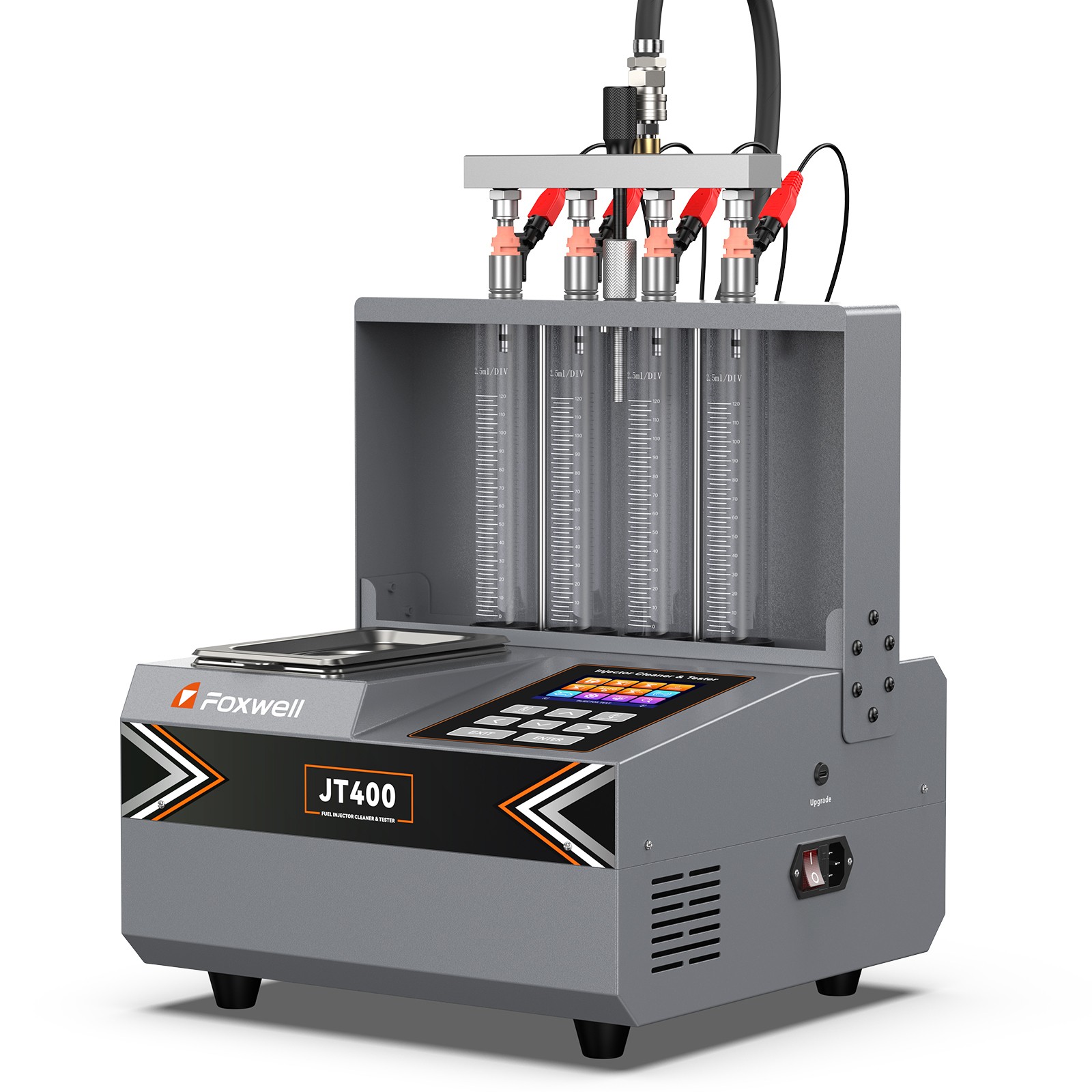 FOXWELL JT400 Ultrasonic Fuel Injector Cleaner Tester Nozzle Cleaning Machine