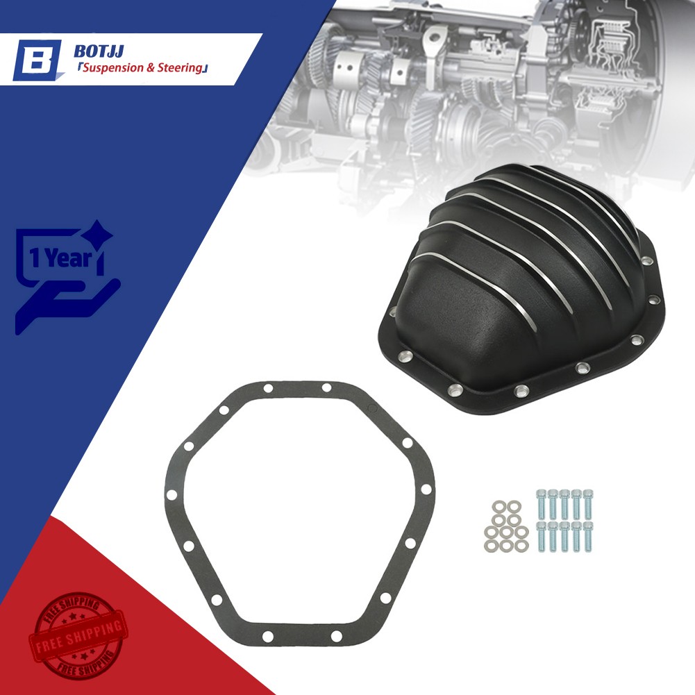 Rear Aluminum Differential Cover 10.5in 14Bolt with Gasket & Bolts For Chevy GMC