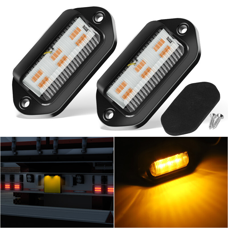 Universal LED License Plate Tag Light Lamp For Truck SUV Trailer RV Van Boat