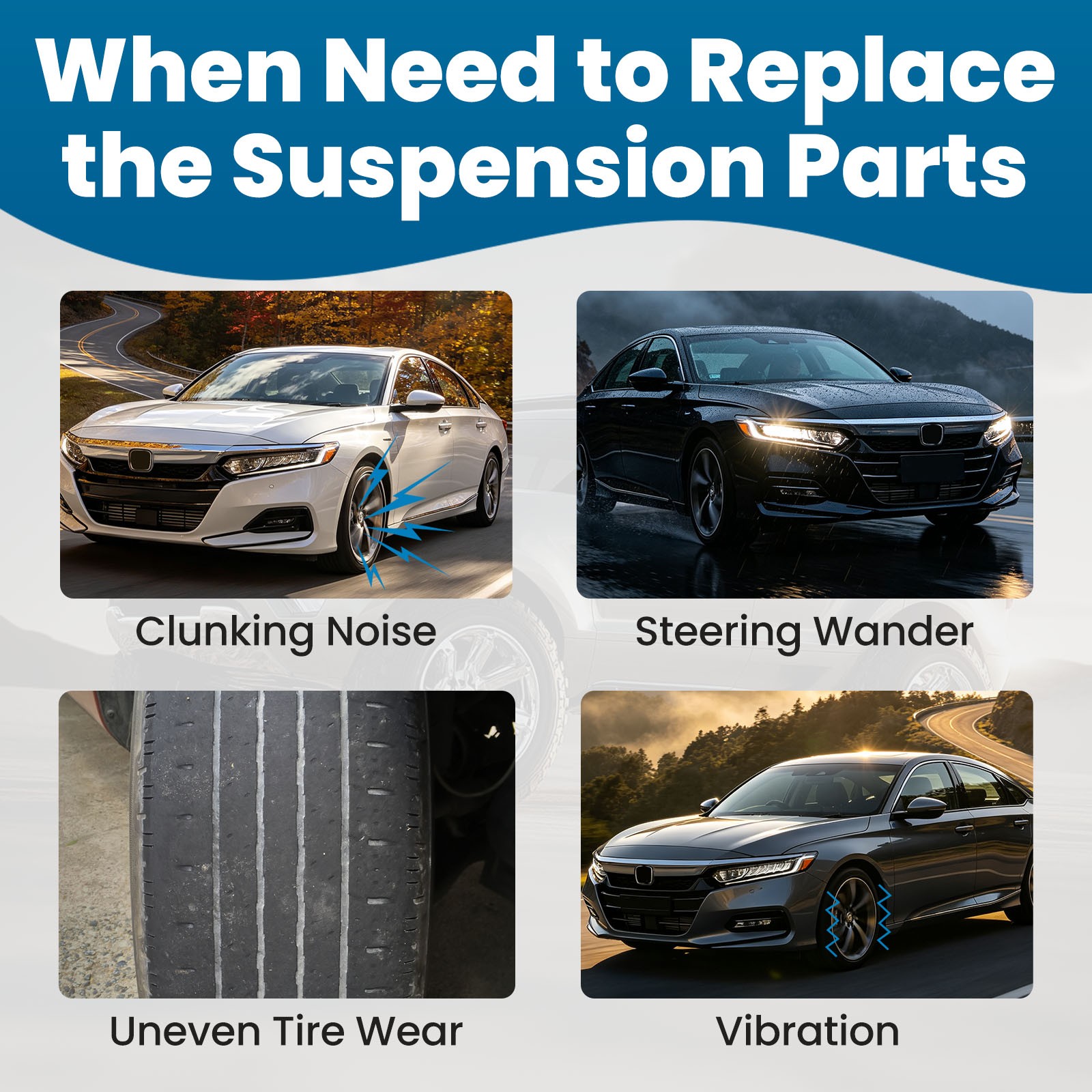 Front Lower Control Arms Sway Bars Tie Rods Set For 2018 – 2022 Honda Accord