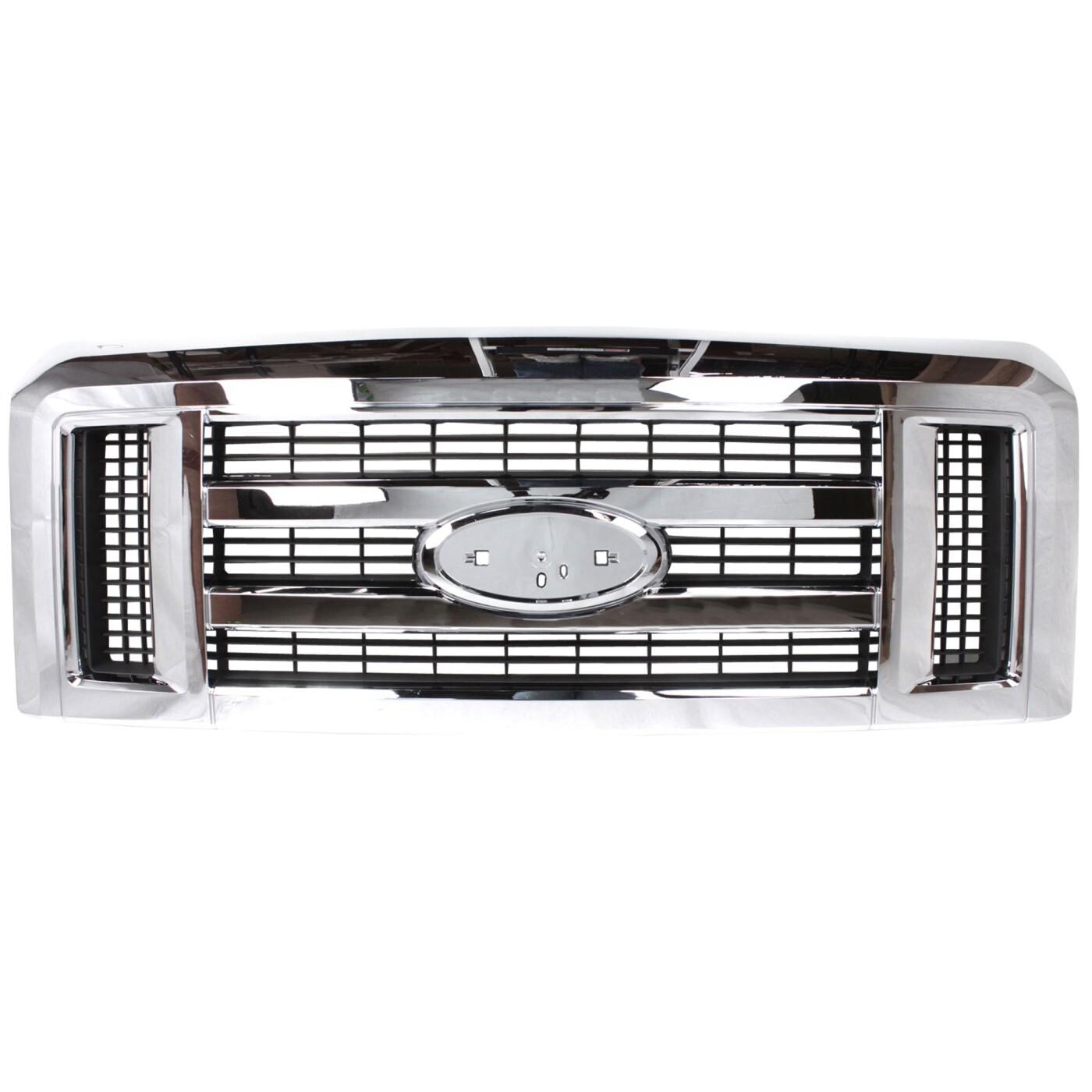 Grille Assembly Chrome For Ford 2008-2014 E-150 E-250