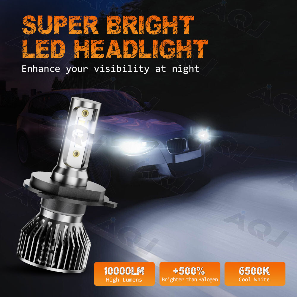 For Nissan Versa 1.6 SV S Sedan 2007-2021 H4/9003 LED Headlights High Low Bulbs