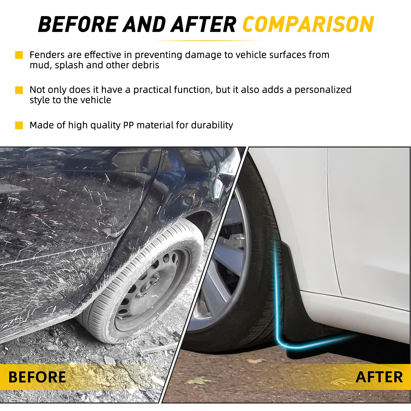 Wheels Mudguards Mud Flaps Splash Guards Front Rear For 2008-2012 Honda Accord