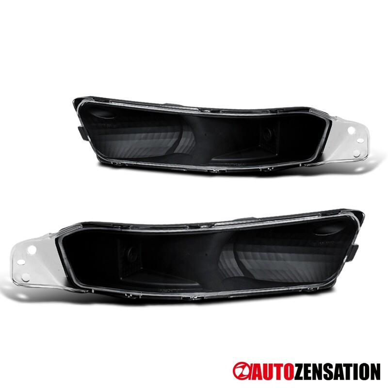 Fit 2005-2009 Ford Mustang Black Bumper Lights Parking Signal Lamps Left+Right