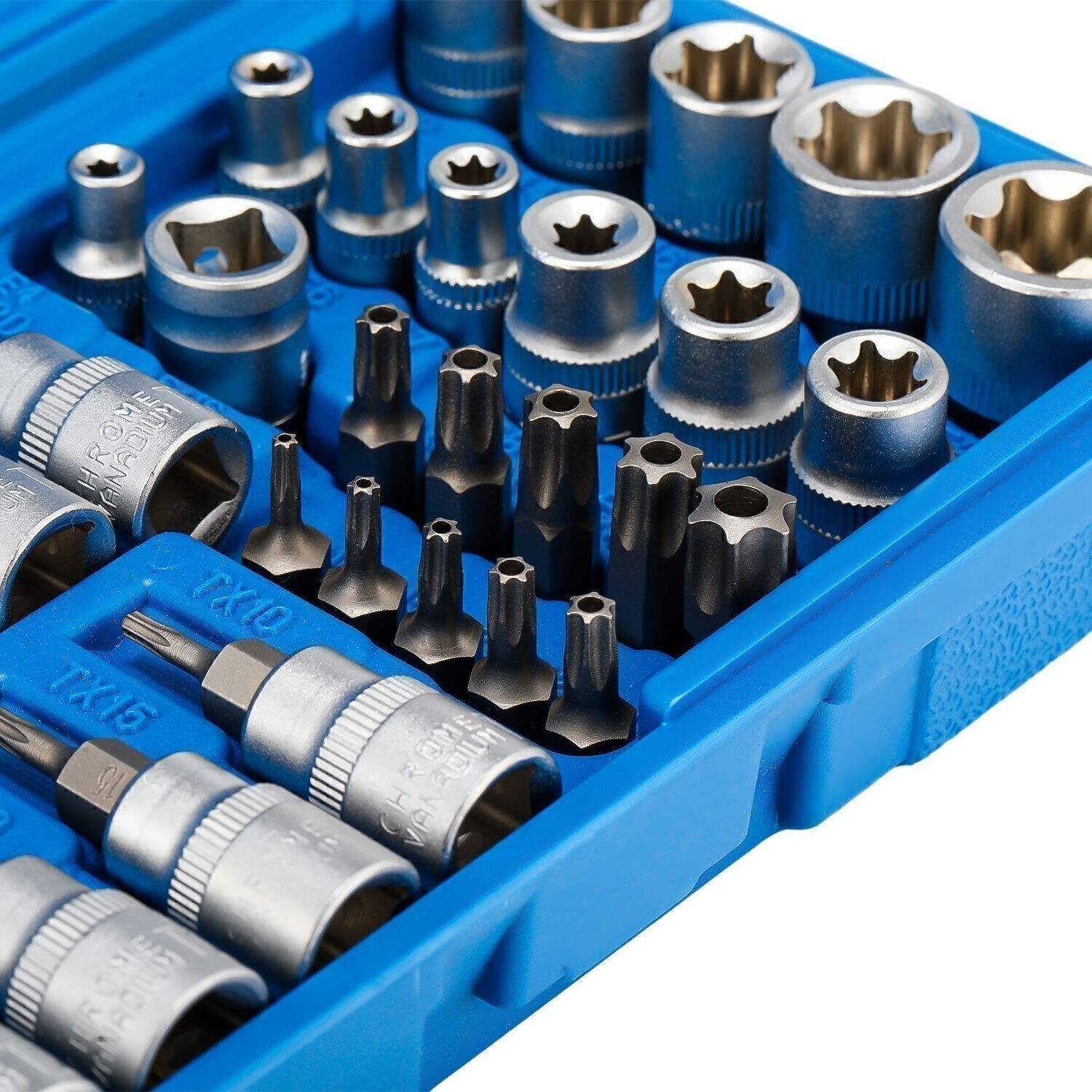 Drive Male Female Torx Star Bit Socket E-Socket Set Handheld Tool 34Pcs For Car