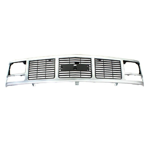 For 88-93 C/K Truck, 92-93 Yukon (Single Headlight) Front Grille Assembly Silver