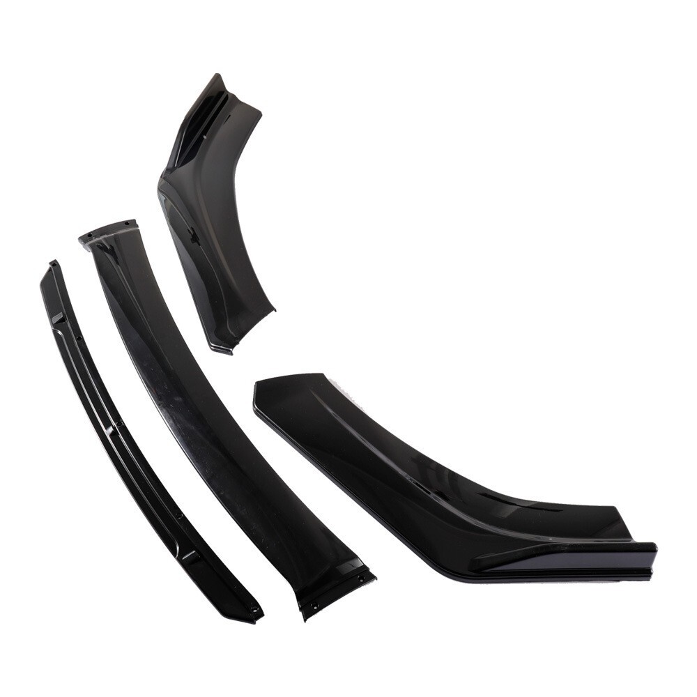 For Audi A3 A4 A5 A6 UNIVERSAL Front Bumper Lip Spoiler Splitter Glossy Black