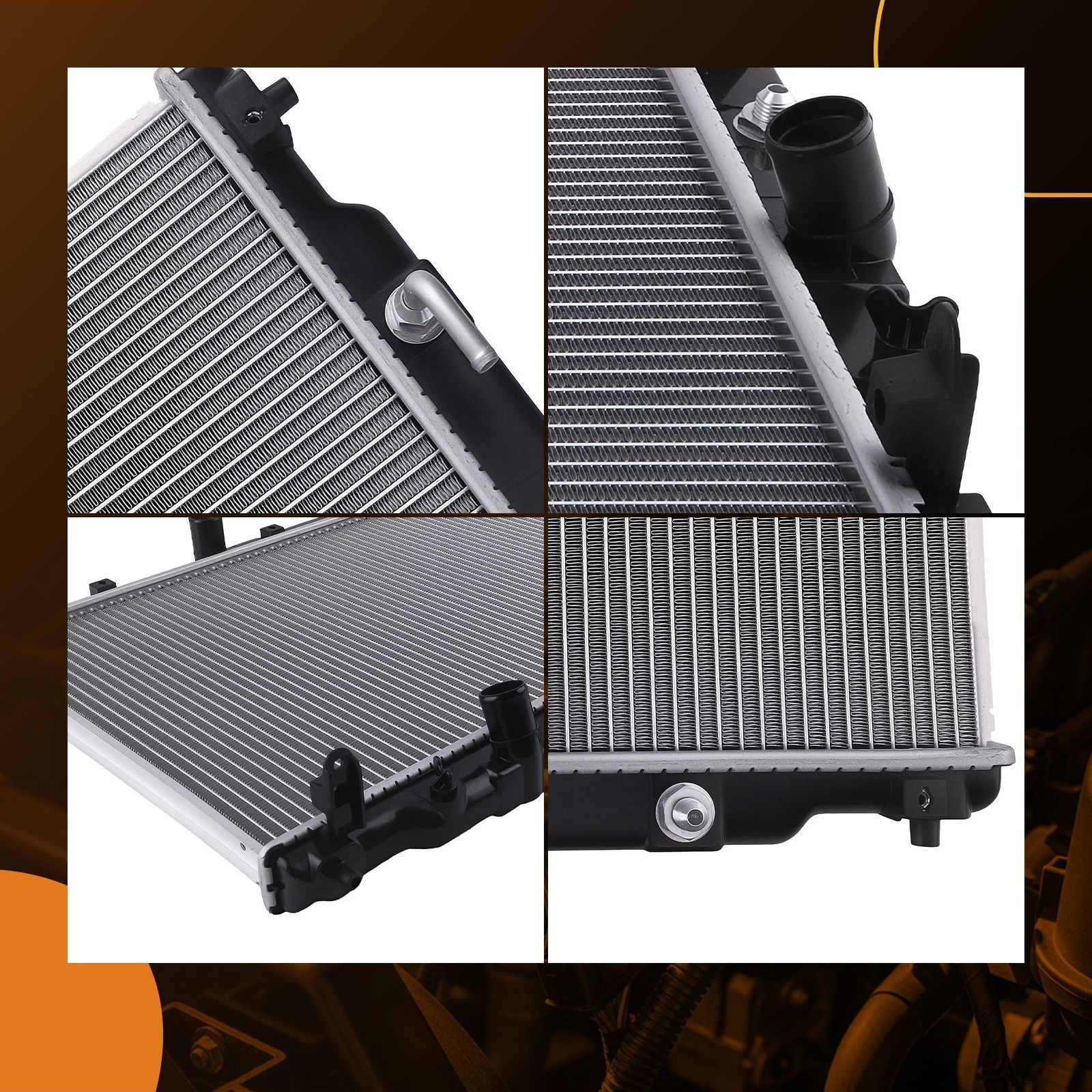 Engine Cooling Radiator for Acura TL 3.5L V6 2009-2011 8013121 Aluminum Plastic