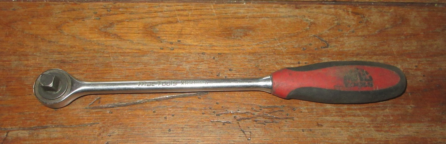 MAC Tools XRR10PA 3/8″ Drive 10″ Round Head Ratchet Bi Material Comfort Handle
