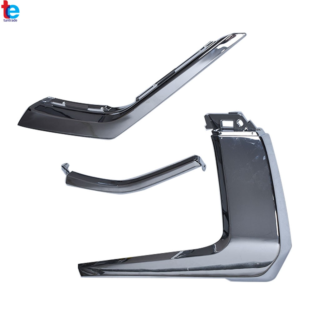 For Mitsubishi Outlander 2016-2018 Upper Grille+Front Bumper Trim Molding L+R