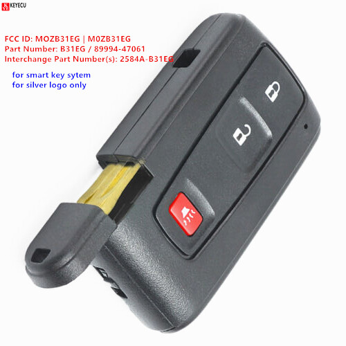 for Toyota Prius – 2004 – 2009 Smart Key Keyless Remote Fob MOZB31EG 89994-47061