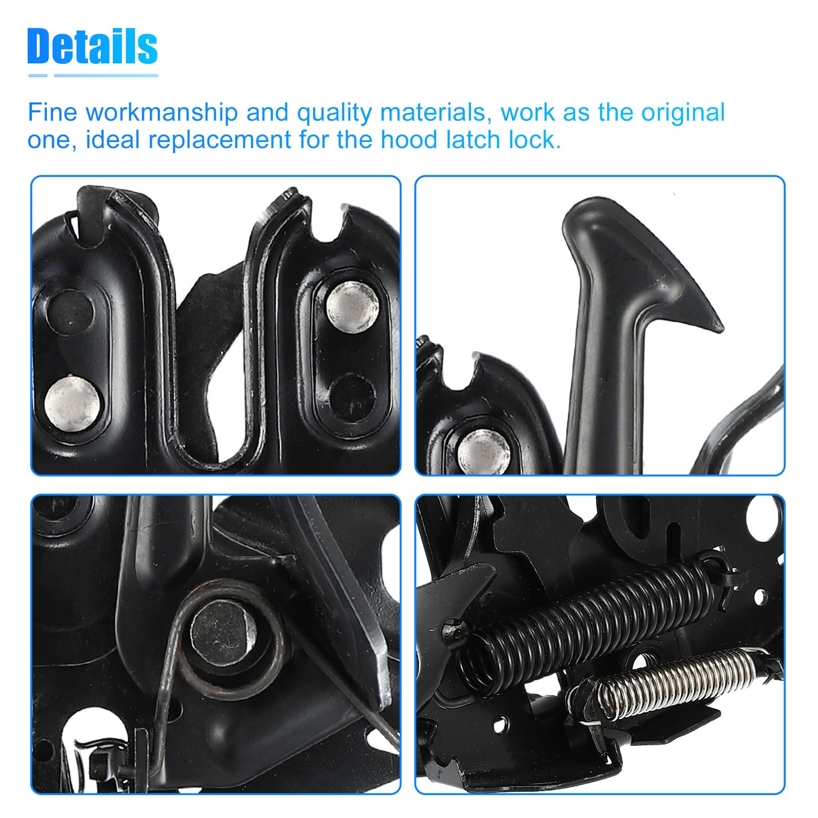 1pcs Black Hood Latch Lock NI1234128 656019HP1D for Nissan Altima 2013-2015