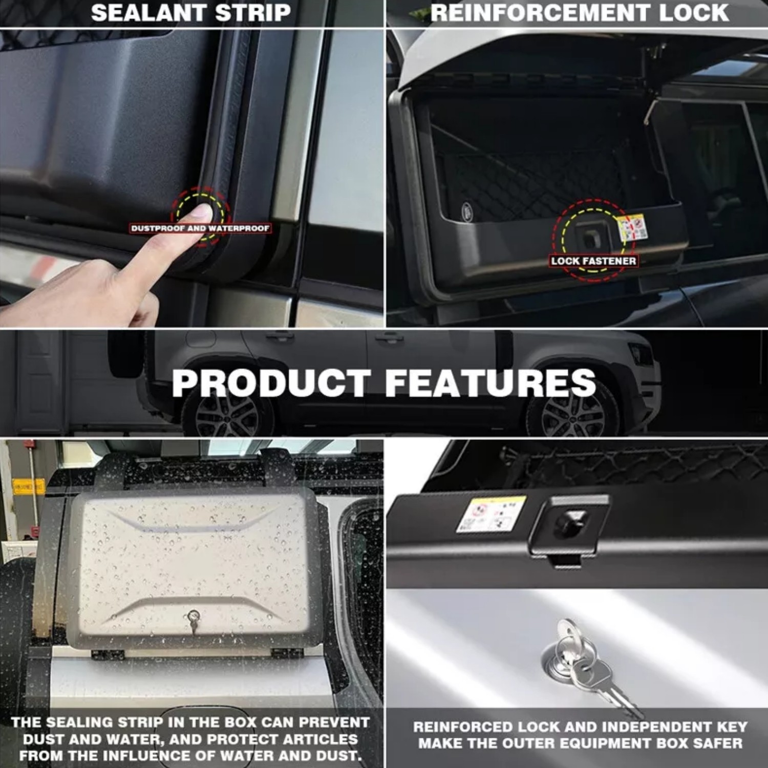 Gondwana Stone Side Mount Storage Tool Box Fit Land Rover Defender 110 2020-2026