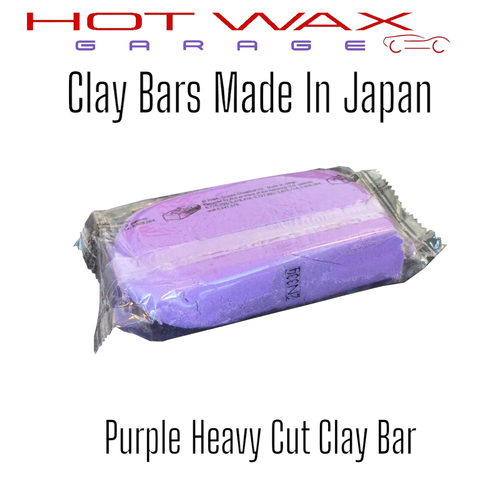 Purple Clay Bar 200g Heavy Duty Contaminants Removal Made in Japan
