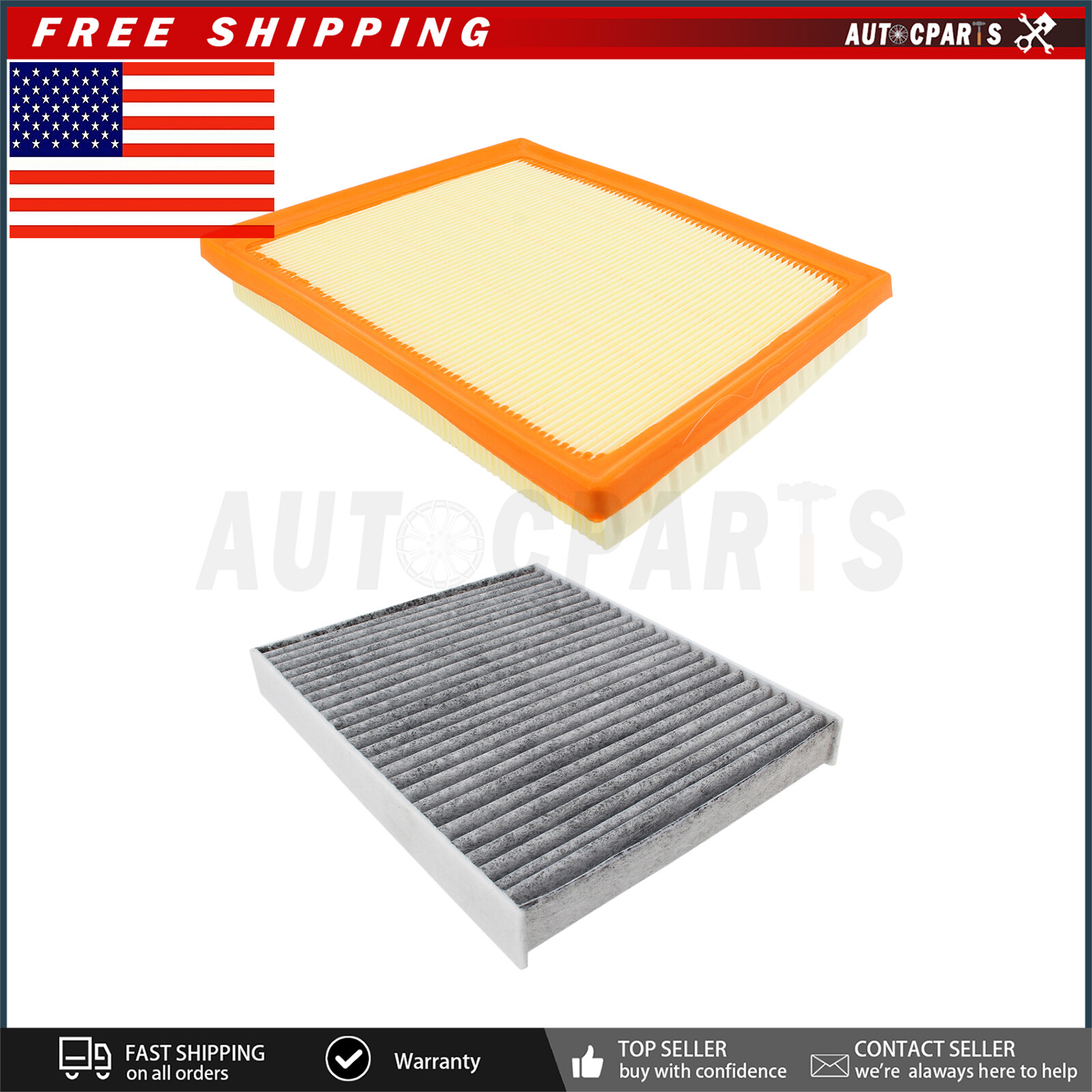 Set For IMPREZA ASCENT CROSSTREK OUTBACK COMBO Air Filter+CHARCOAL Cabin Filter