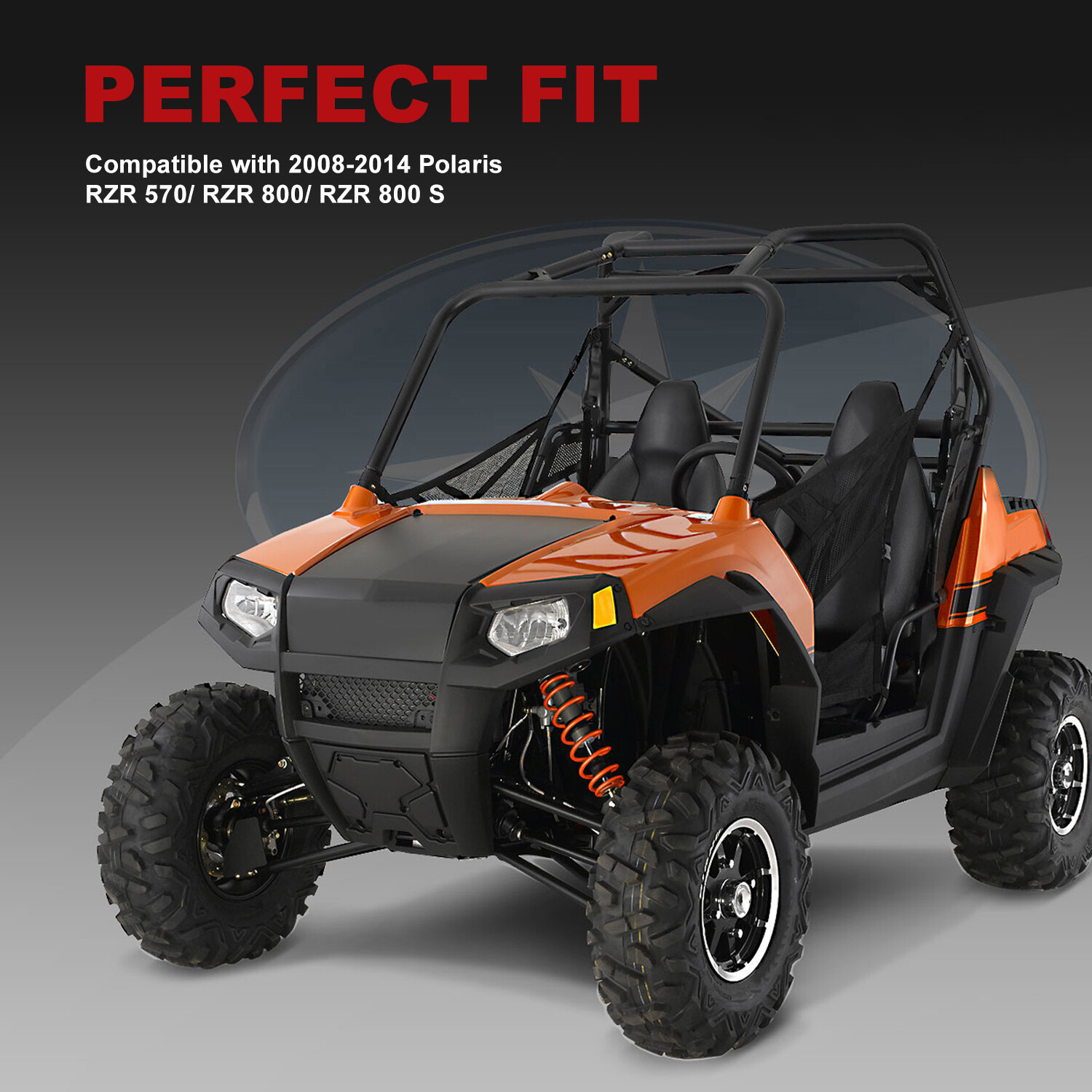Rock Sliders Side Nerf Bars for 2008-2014 Polaris RZR 570/ RZR 800/ RZR 800 S